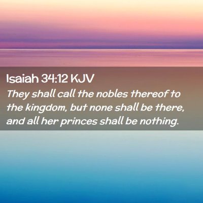 Isaiah 34:12 KJV Free Bible Images