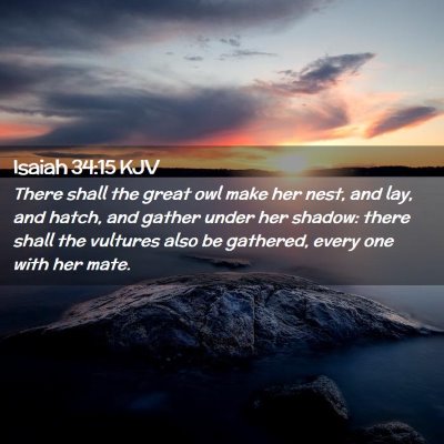 Isaiah 34:15 KJV Free Bible Images