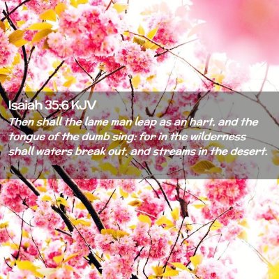 Isaiah 35:6 KJV Free Bible Images