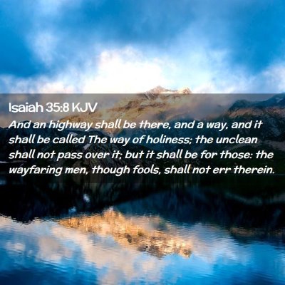 Isaiah 35:8 KJV Free Bible Images