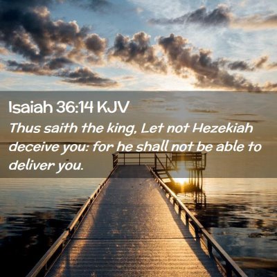 Isaiah 36:14 KJV Free Bible Images