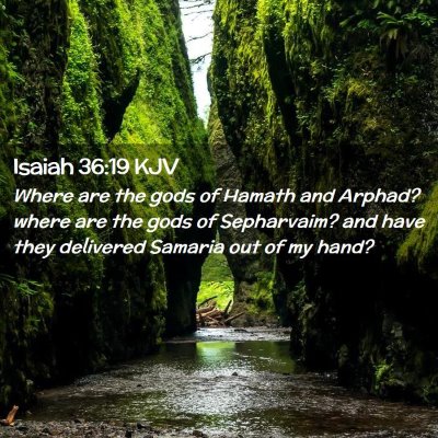 Isaiah 36:19 KJV Free Bible Images