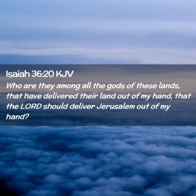 Isaiah 36:20 KJV Free Bible Images