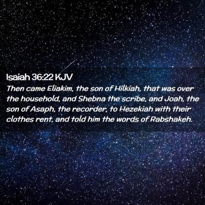 Isaiah 36:22 KJV Free Bible Images