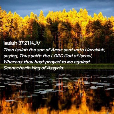 Isaiah 37:21 KJV Free Bible Images