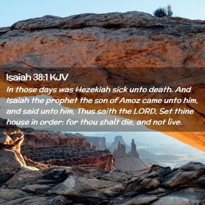 Isaiah 38:1 KJV Free Bible Images