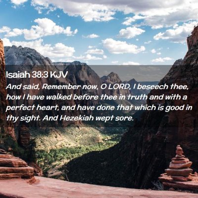 Isaiah 38:3 KJV Free Bible Images