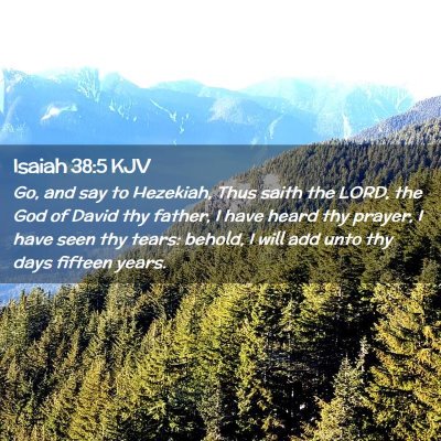 Isaiah 38:5 KJV Free Bible Images