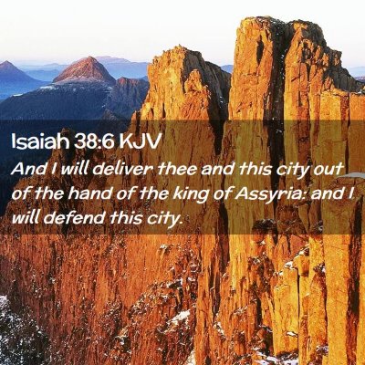 Isaiah 38:6 KJV Free Bible Images