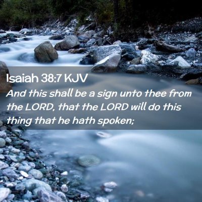 Isaiah 38:7 KJV Free Bible Images