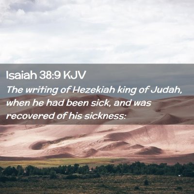 Isaiah 38:9 KJV Free Bible Images