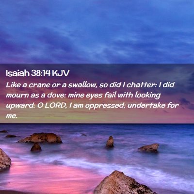 Isaiah 38:14 KJV Free Bible Images