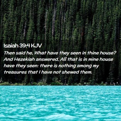 Isaiah 39:4 KJV Free Bible Images