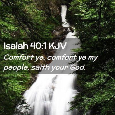 Isaiah 40:1 KJV Free Bible Images