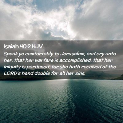 Isaiah 40:2 KJV Free Bible Images