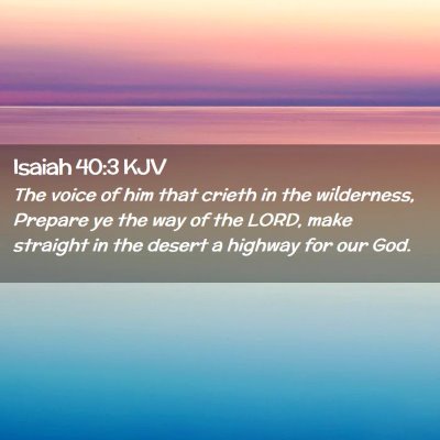 Isaiah 40:3 KJV Free Bible Images