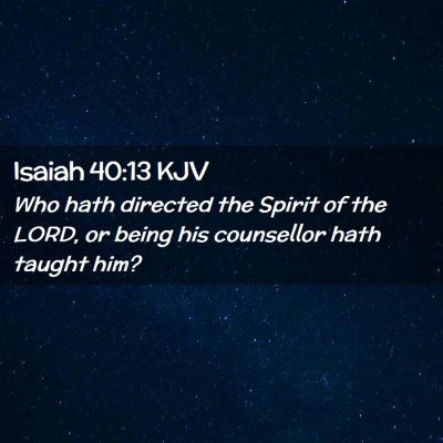 Isaiah 40:13 KJV Free Bible Images