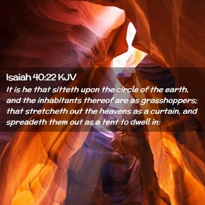 Isaiah 40:22 KJV Free Bible Images