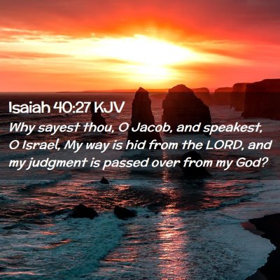 Isaiah 40:27 KJV Free Bible Images