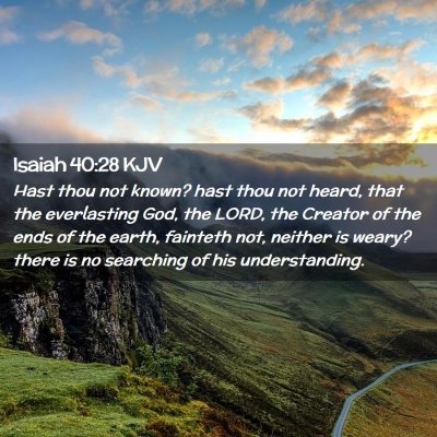 Isaiah 40:28 KJV Free Bible Images