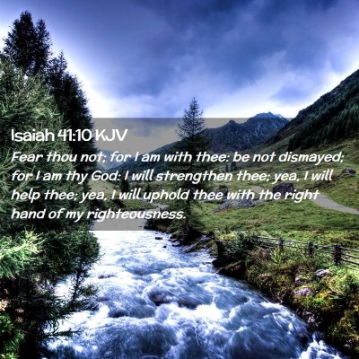 Isaiah 41:10 KJV Free Bible Images