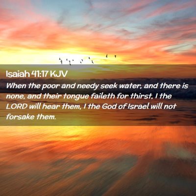 Isaiah 41:17 KJV Free Bible Images