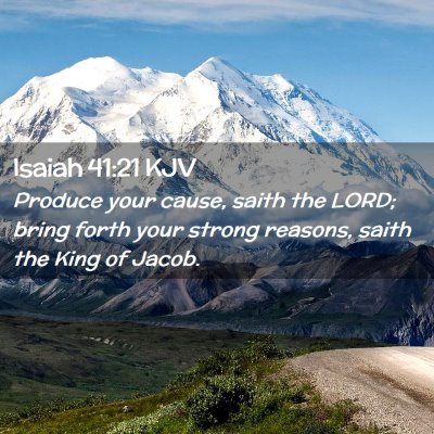 Isaiah 41:21 KJV Free Bible Images