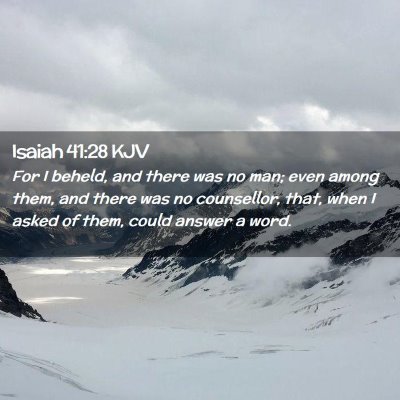 Isaiah 41:28 KJV Free Bible Images