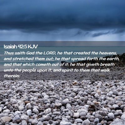 Isaiah 42:5 KJV Free Bible Images