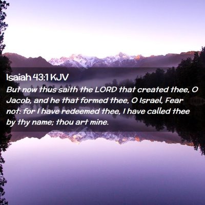 Isaiah 43:1 KJV Free Bible Images