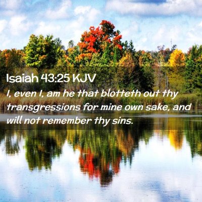 Isaiah 43:25 KJV Free Bible Images