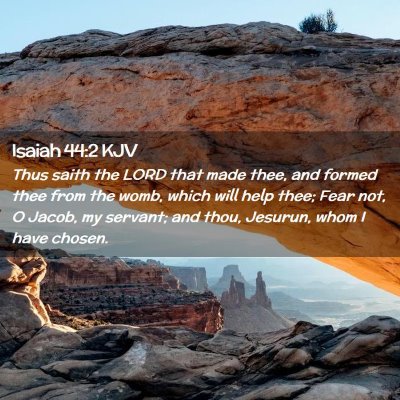 Isaiah 44:2 KJV Free Bible Images