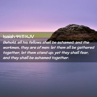 Isaiah 44:11 KJV Free Bible Images