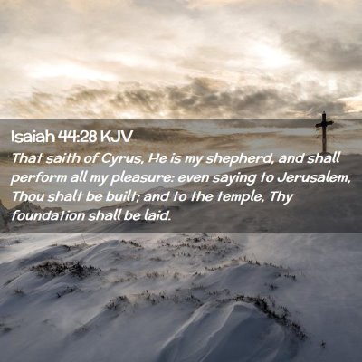 Isaiah 44:28 KJV Free Bible Images