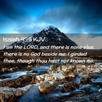 Isaiah 45:5 KJV Free Bible Images