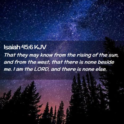 Isaiah 45:6 KJV Free Bible Images