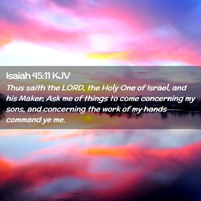 Isaiah 45:11 KJV Free Bible Images