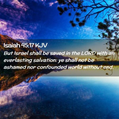 Isaiah 45:17 KJV Free Bible Images