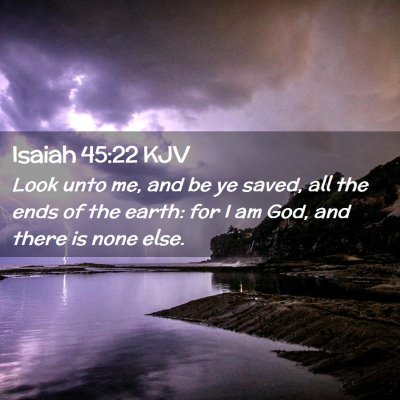 Isaiah 45:22 KJV Free Bible Images