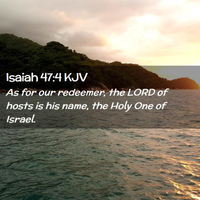 Isaiah 47:4 KJV Free Bible Images