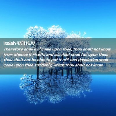 Isaiah 47:11 KJV Free Bible Images