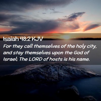 Isaiah 48:2 KJV Free Bible Images