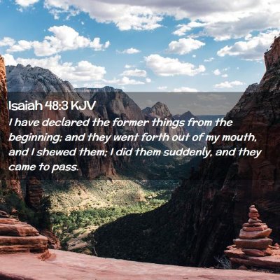 Isaiah 48:3 KJV Free Bible Images