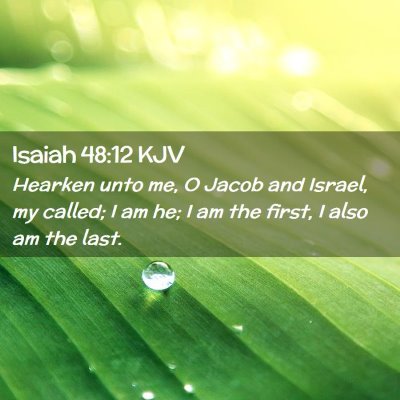 Isaiah 48:12 KJV Free Bible Images