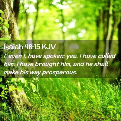 Isaiah 48:15 KJV Free Bible Images