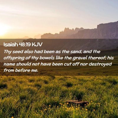 Isaiah 48:19 KJV Free Bible Images