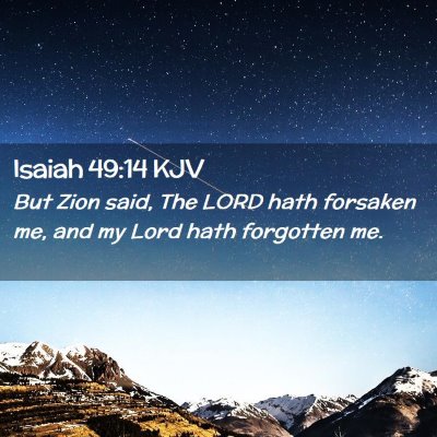 Isaiah 49:14 KJV Free Bible Images