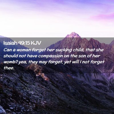 Isaiah 49:15 KJV Free Bible Images