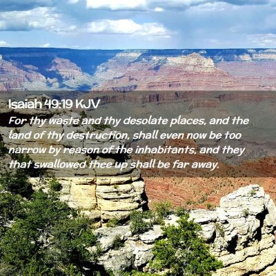 Isaiah 49:19 KJV Free Bible Images