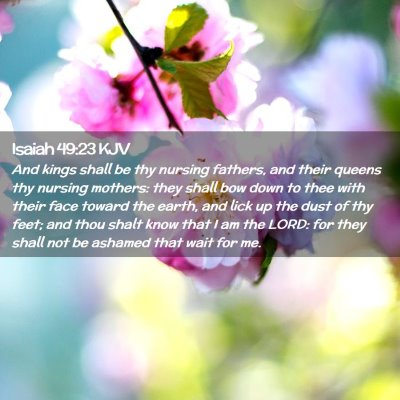 Isaiah 49:23 KJV Free Bible Images